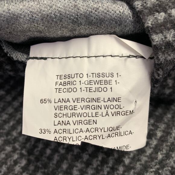 ARMANI COLLEZIONI Size 40 Grey Charcoal Checkered Wool Blend Sport Coat - Picture 8 of 8